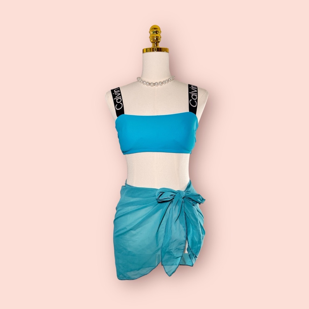 Calvin Klein Blue Bikini Set
